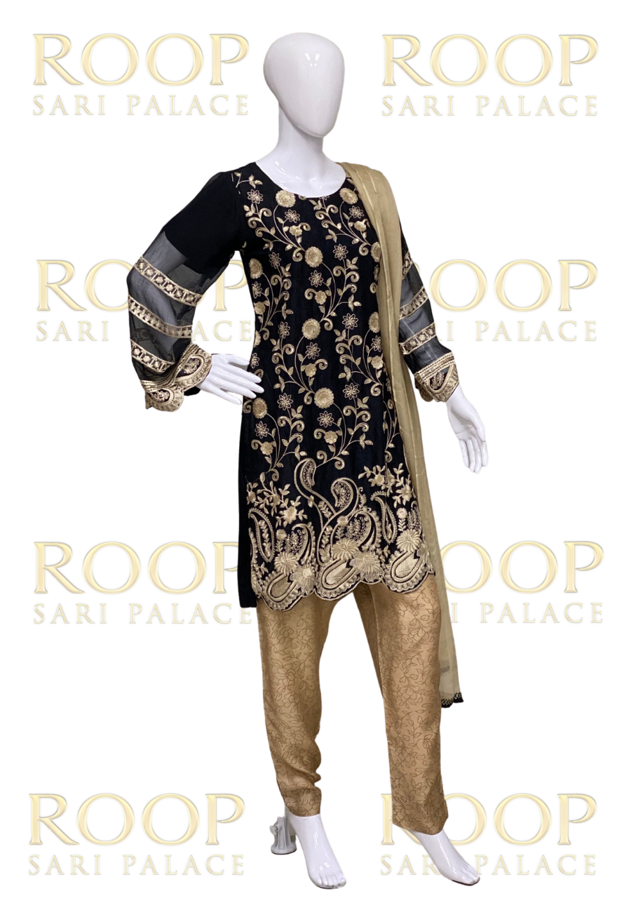 Black and Gold Suit