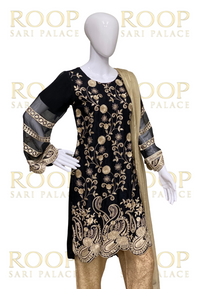 Black and Gold Suit