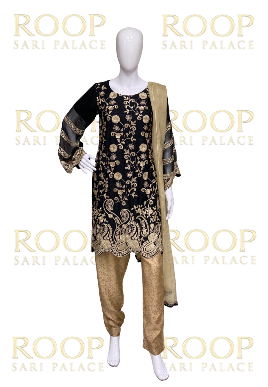 Black and Gold Suit