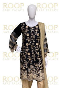 Black and Gold Suit