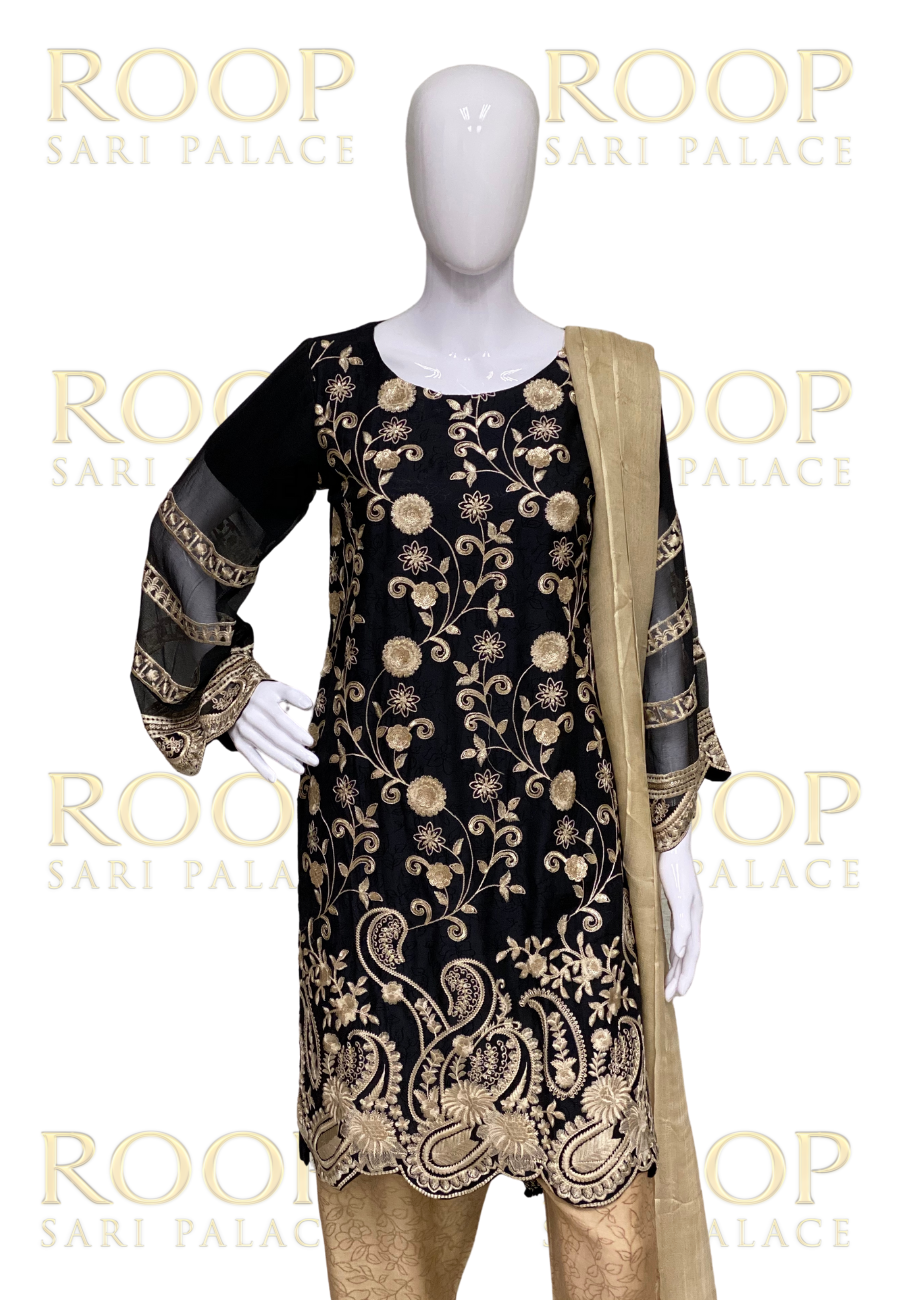 Black and Gold Suit