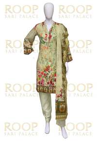 Light Green Lawn Suit