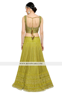 Lime Green Lehenga Choli - Size 38