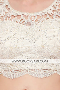 Pink and White Lehenga Choli - Size 38