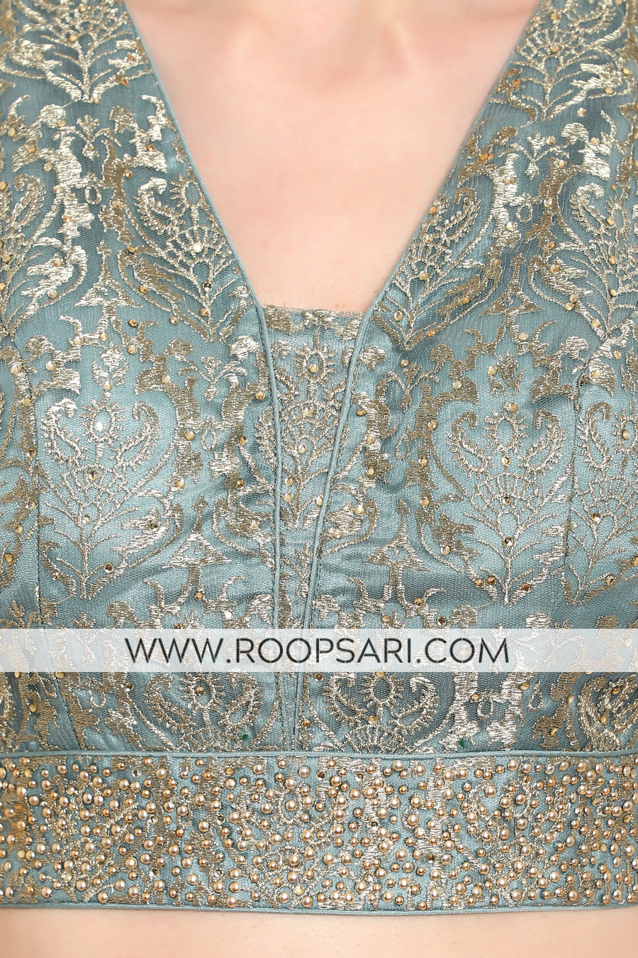 Two Tone Gold Lehenga Choli - Size 38